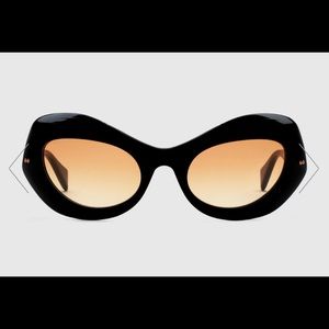 Gucci Cat Eye Sunglasses Black GG0990S 003 Brand New w/tags